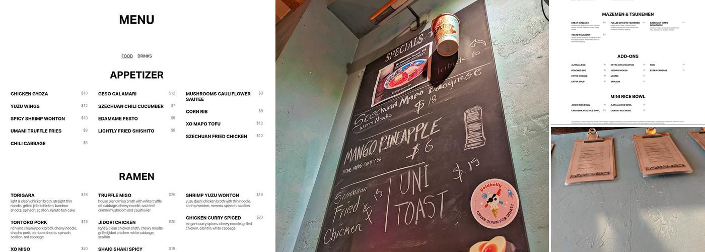 Nakamura Menu