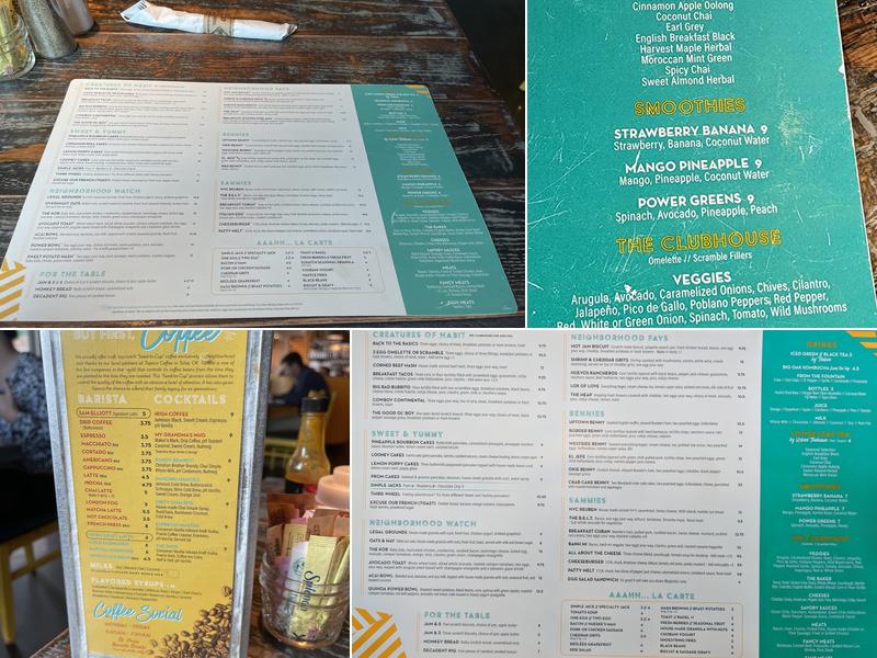 Neighborhood JAM Menu