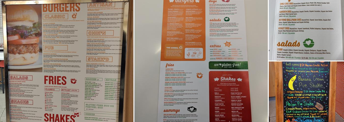 Next Level Burger Potrero Hill Menu