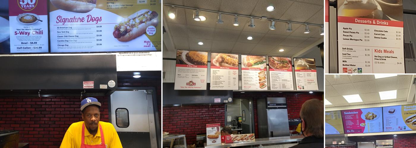 Nick's Chili Parlor Menu