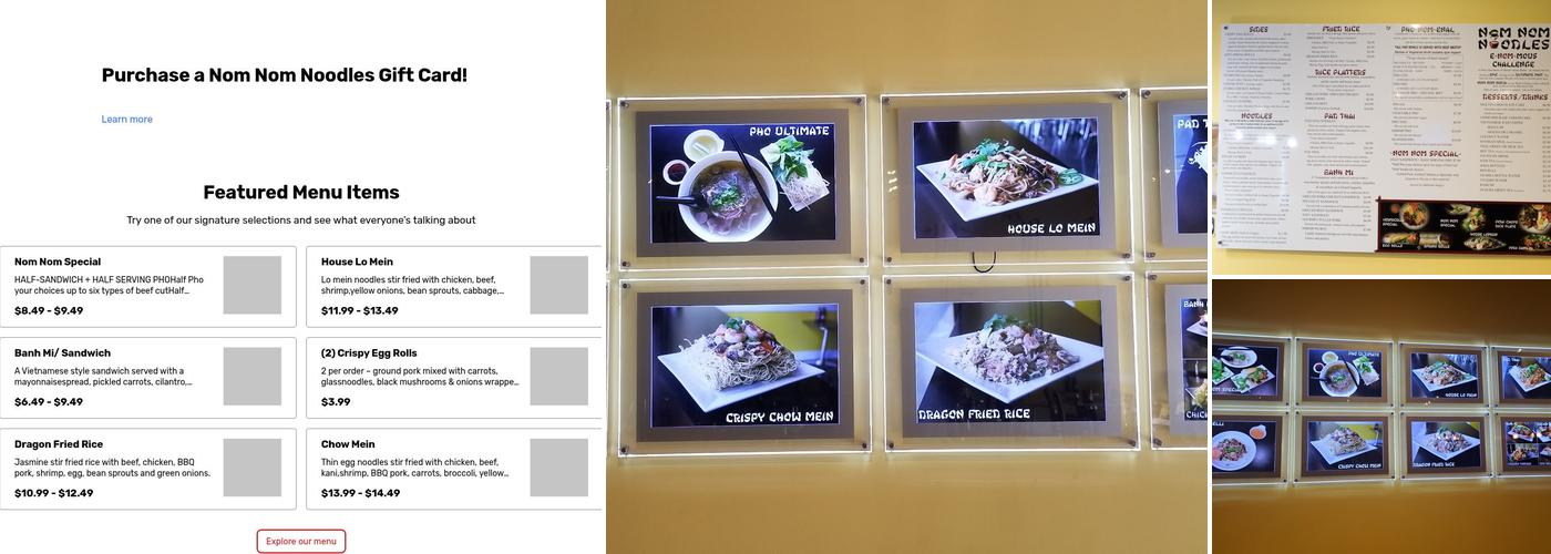 Nom Nom Noodles Menu