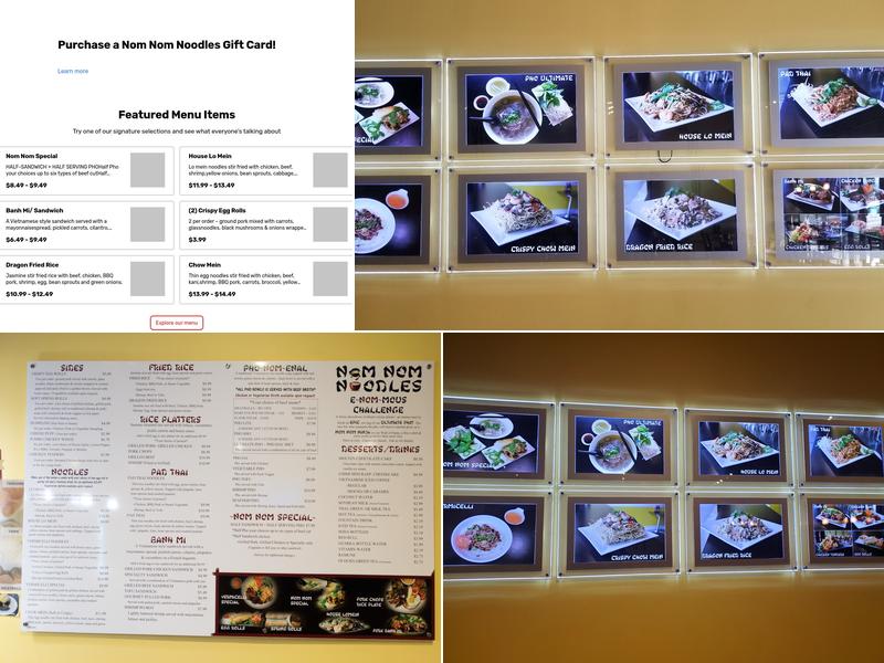 Nom Nom Noodles Menu