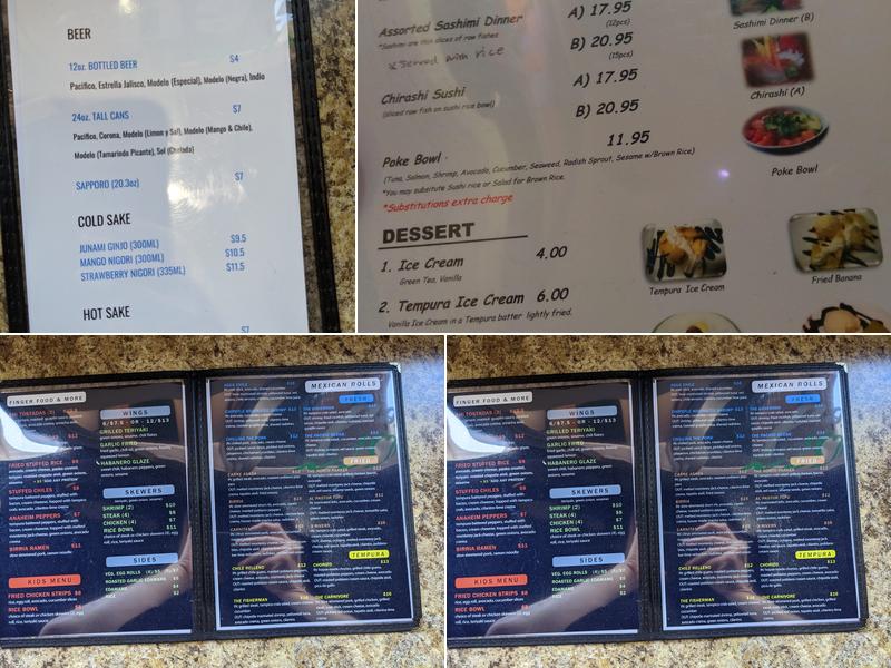 North Park Sushi & Grill Menu