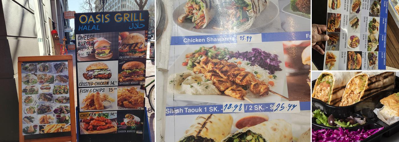 Oasis Grill Menu