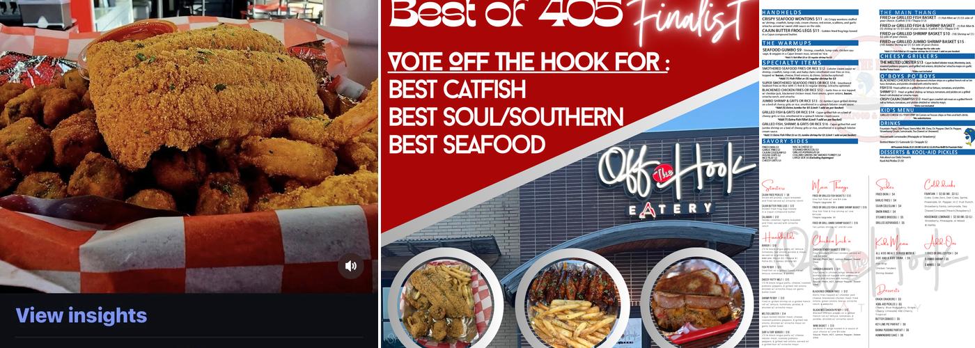 Off The Hook Eatery Menu