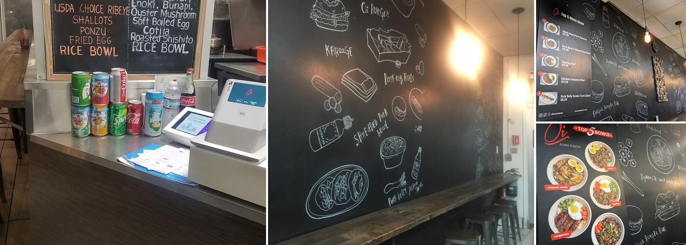 Oi Asian Fusion Menu