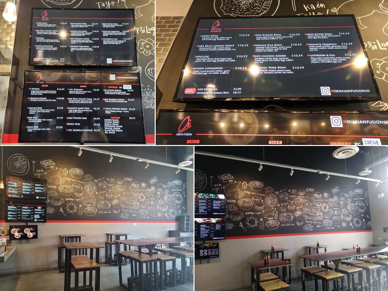 Oi Asian Fusion Menu