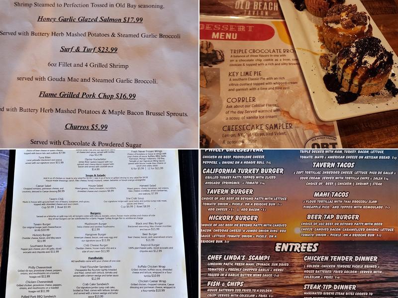 OLD BEACH TAVERN Menu