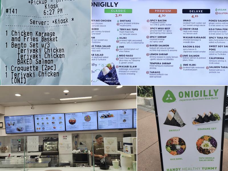 Onigilly Japanese Kitchen - Palo Alto Menu