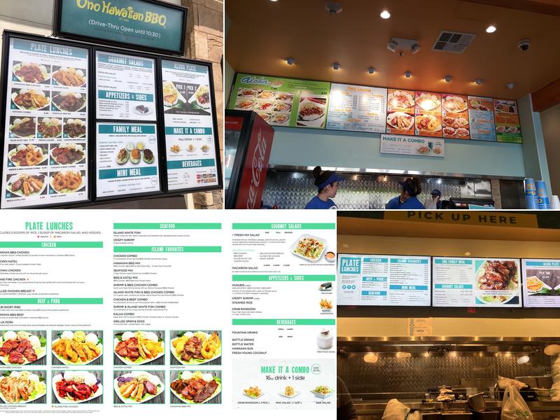 Ono Hawaiian BBQ Menu