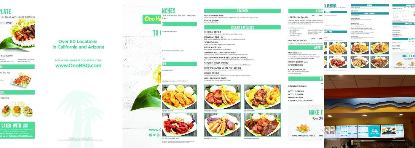 Ono Hawaiian BBQ Menu