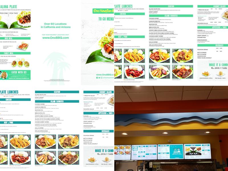 Ono Hawaiian BBQ Menu