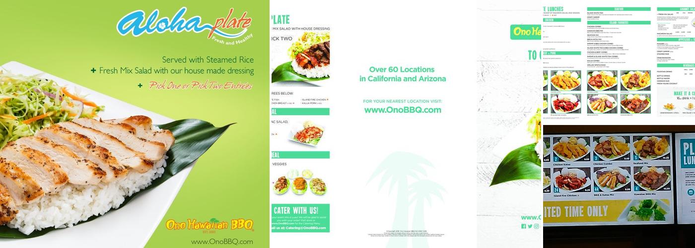 Ono Hawaiian BBQ Menu