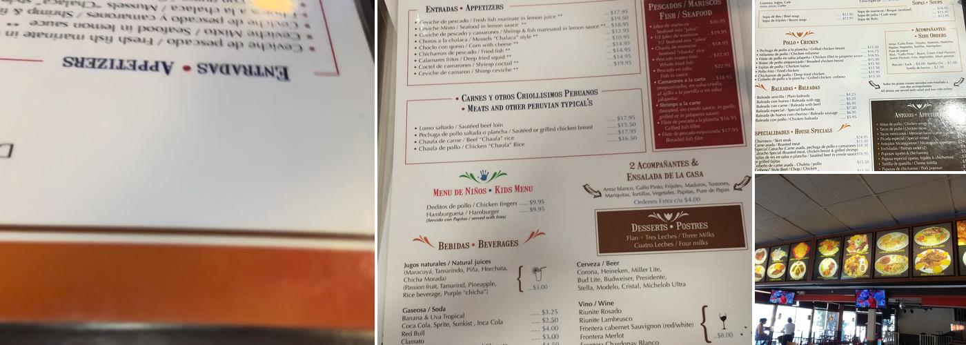 El Nuevo orgullo Catracho Menu