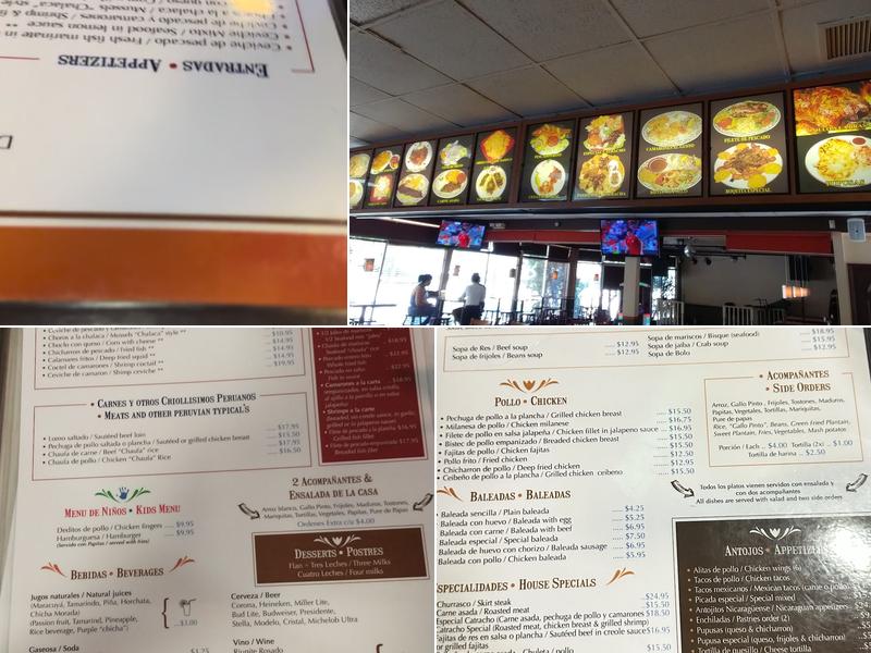 El Nuevo orgullo Catracho Menu