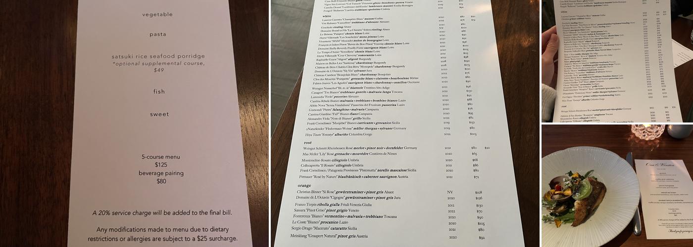 Orsa & Winston Menu