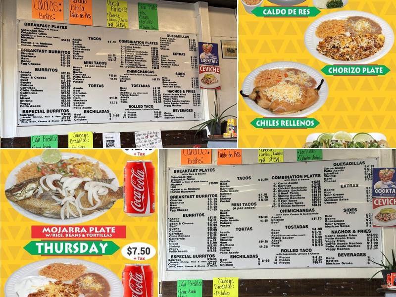 Areli's Taco Shop Pacific Beach Menu