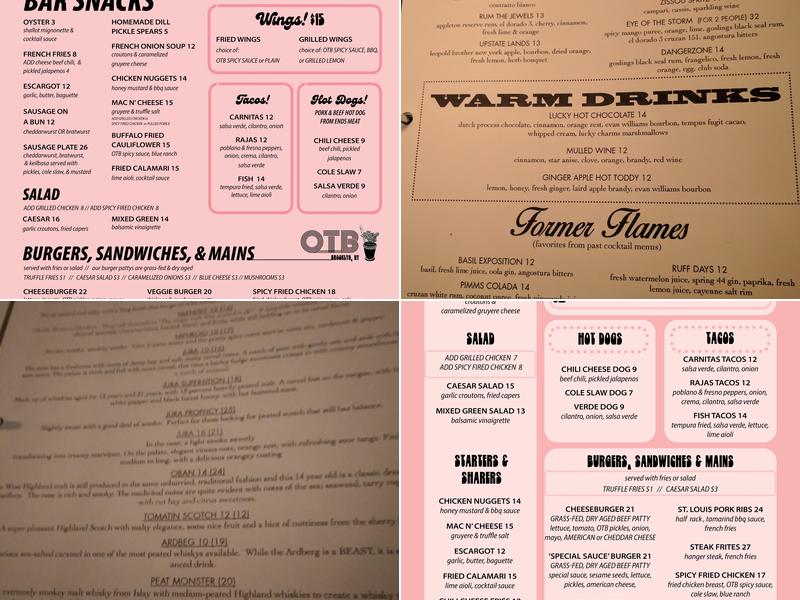 OTB Menu