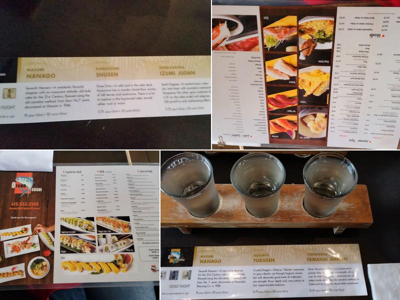 Otoro Sushi Menu