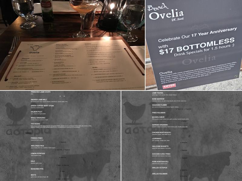 Ovelia Menu