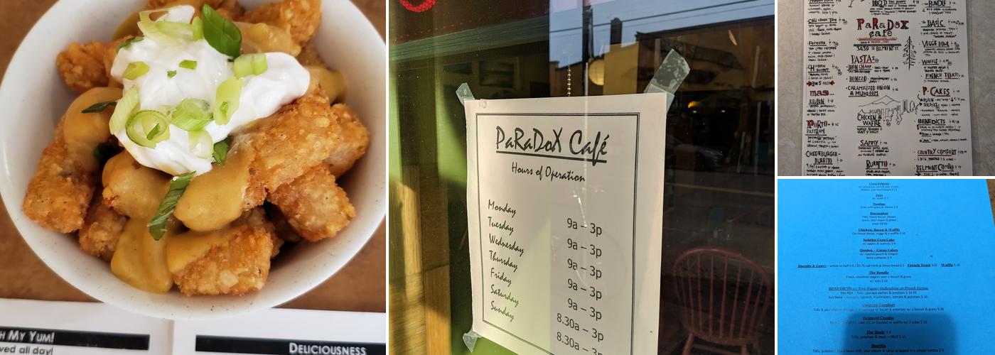Paradox Cafe Menu