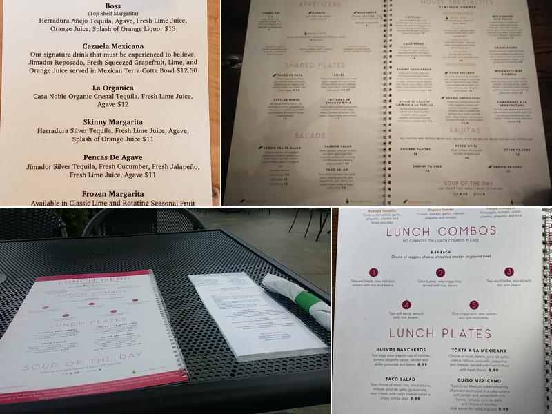 Patria Cocina Menu