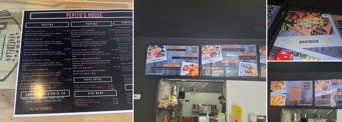 Pepito’s House Menu