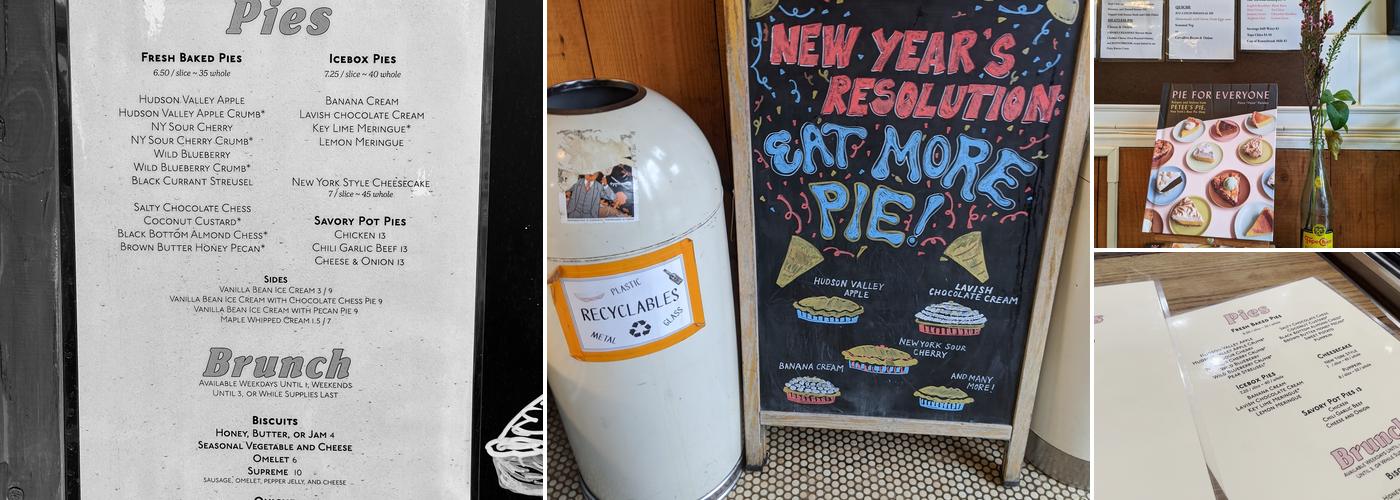 Petee's Pie Company Menu