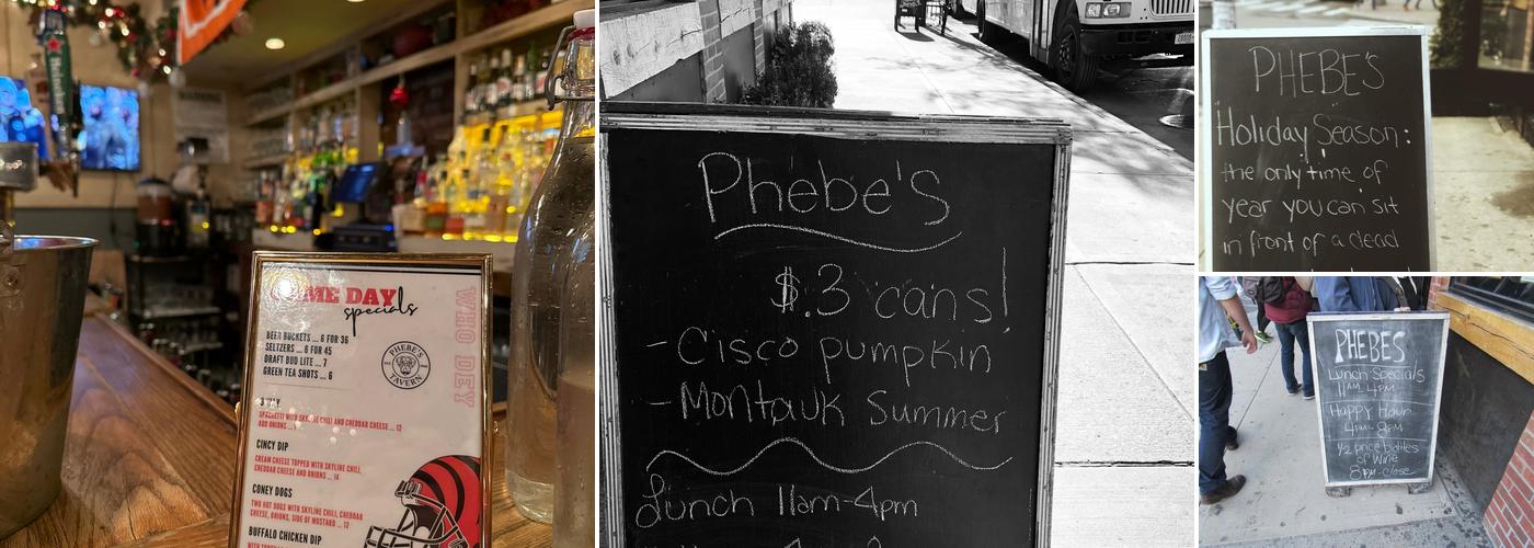 Phebe's Menu