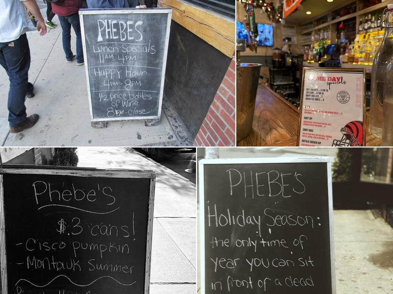 Phebe's Menu
