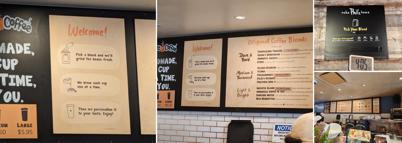 Philz Coffee Menu