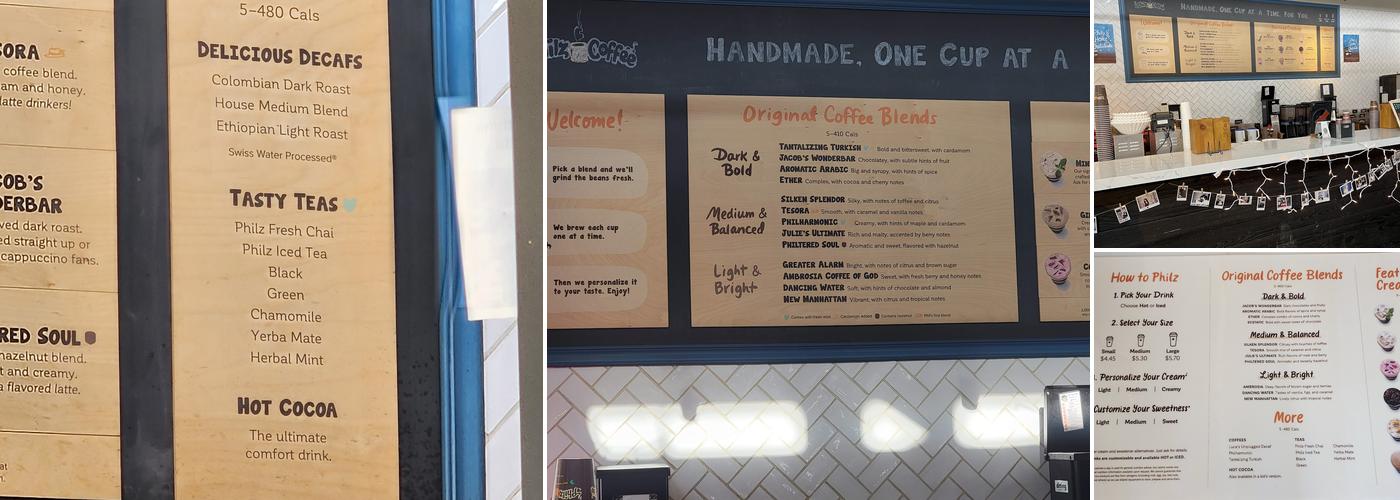 Philz Coffee Menu