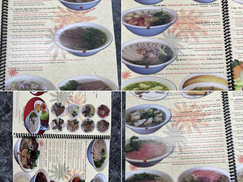 Pho 21 Menu