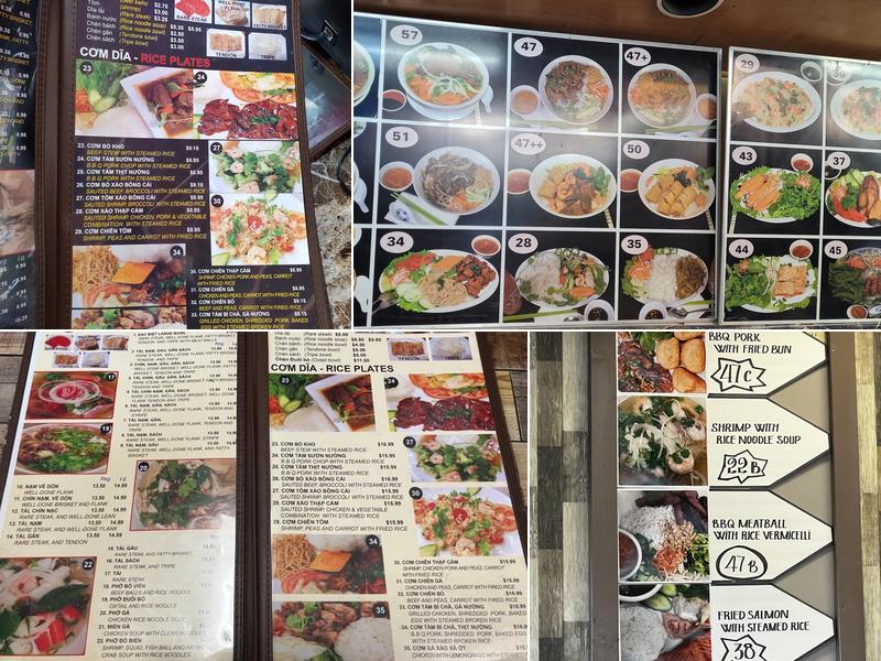 Phở Hà Menu
