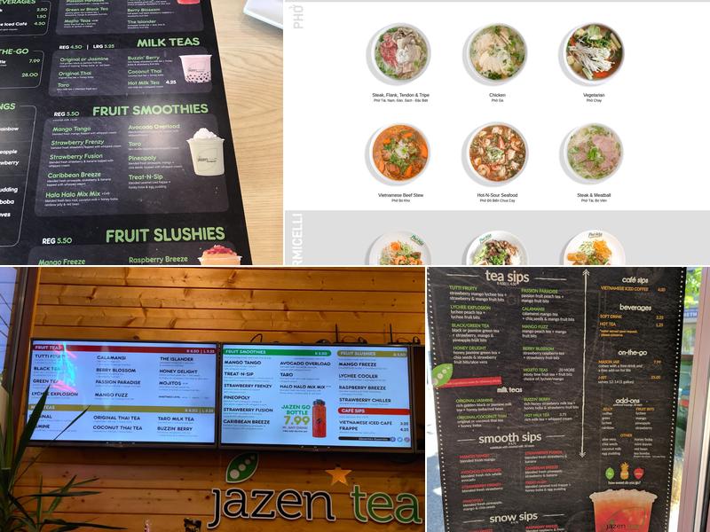 Phở Hòa + Jazen Tea (Weller) Menu