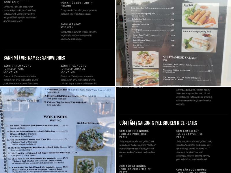 Pho Lynn Restaurant Menu