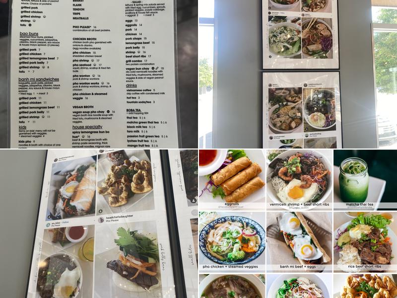 Pho Please Menu
