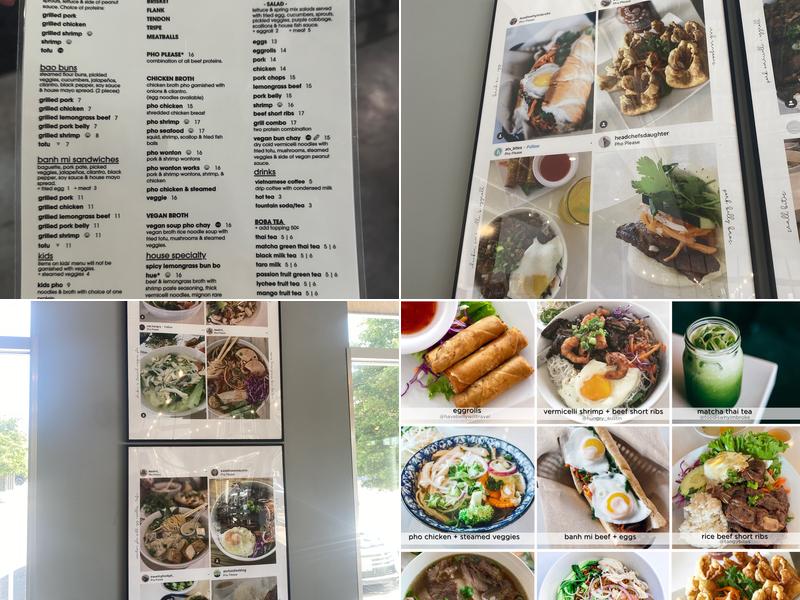 Pho Please Menu