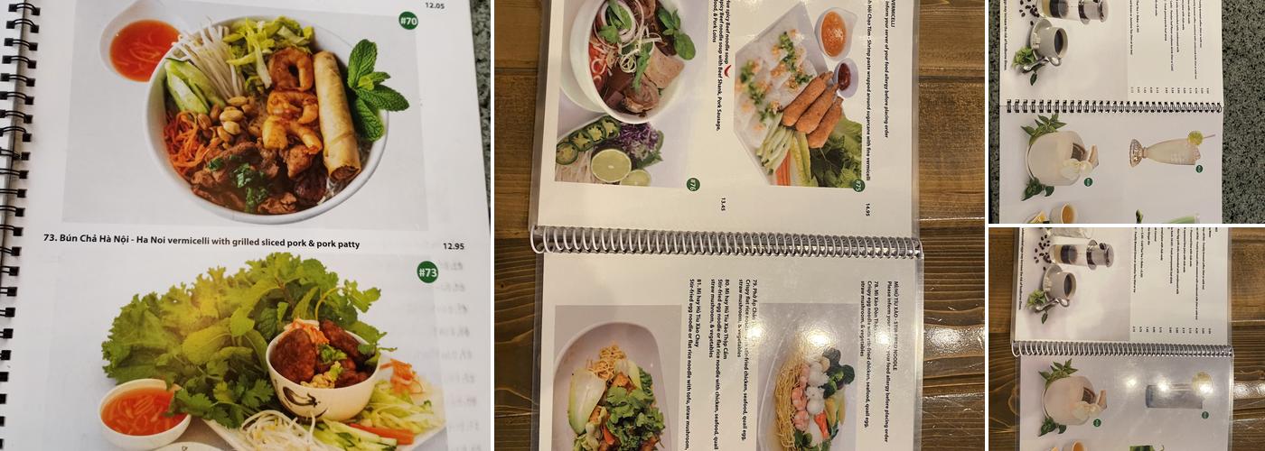 Phở Saigon 8 Menu