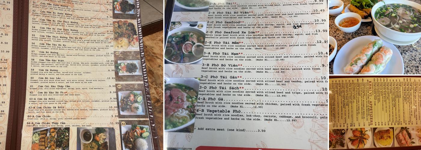 Pho Thuan Thanh Menu