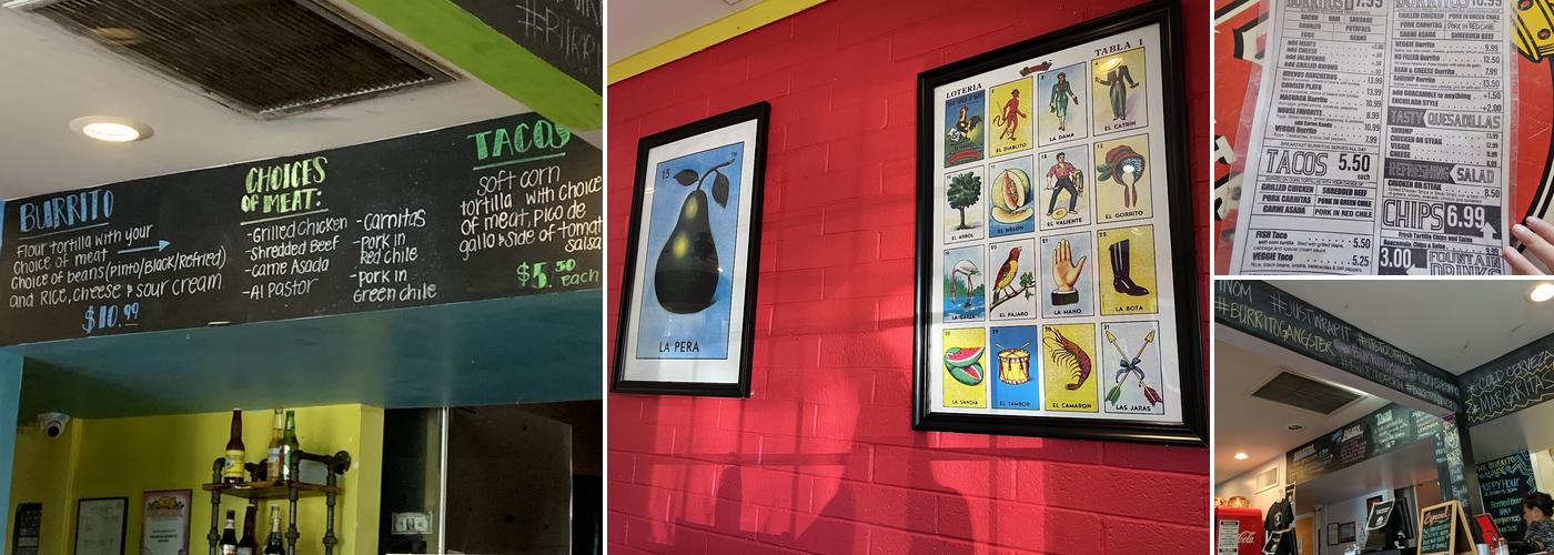 PHX Burrito House Menu