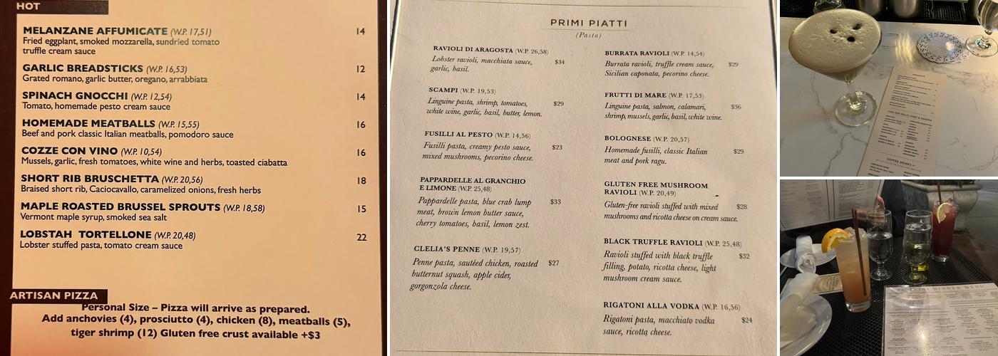Piattini Menu