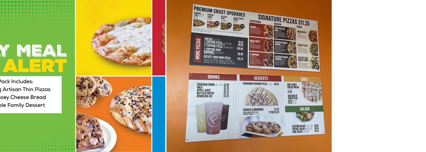 Pieology Pizzeria Menu