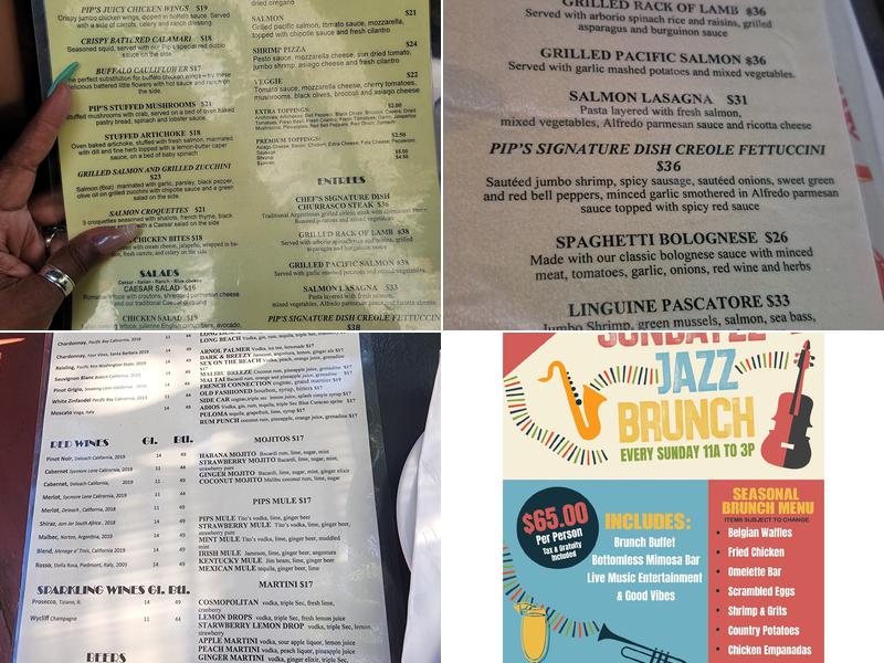 Pips On Labrea Menu