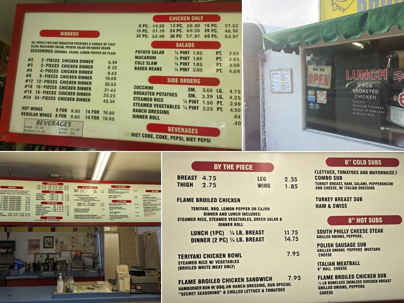 Pittsburgh Broasted Chicken Menu