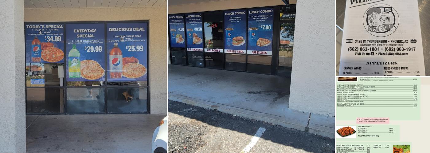 Pizza By Napoli Menu