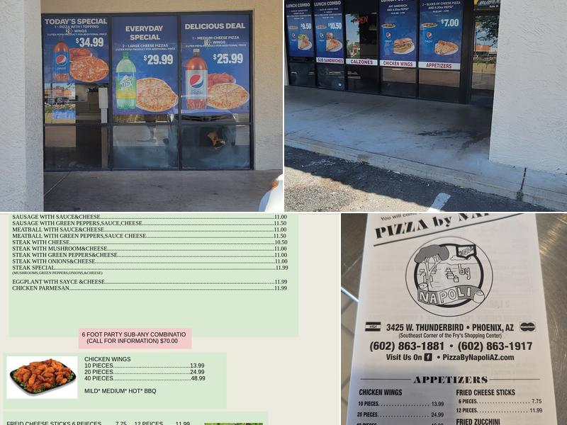 Pizza By Napoli Menu