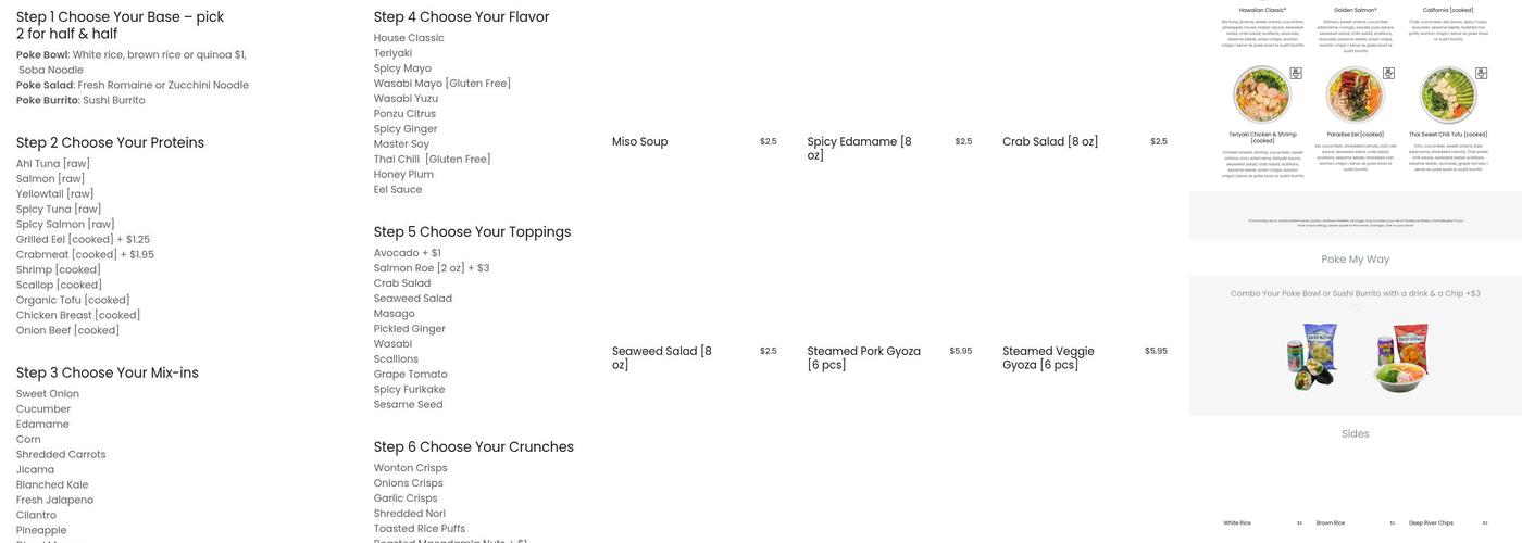 Poke Burrito Astoria Menu