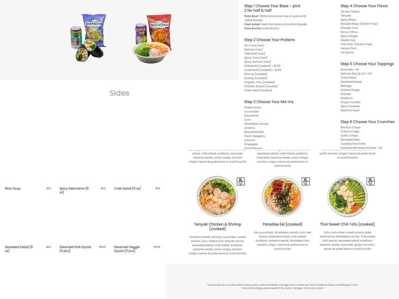 Poke Burrito Astoria Menu