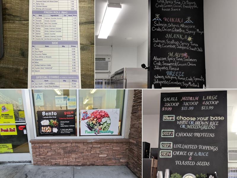 Poke & Roll Menu